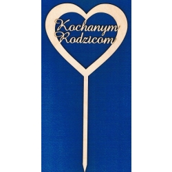 Kochanym Rodzicom 34x16,5cm  topper  podziękowanie dla Rodziców